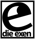 Logo: die exen. Schwarz freigestellt.