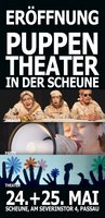 Download: Puppentheater in der Scheune, Passau: Der Flyer zur Eröffnung